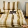 Print Fitted Sheet Stripe Style Bed Cover Soft Bedsheet Pure Cotton Mattress Protector sábanas para cama (Pillowcase Need Order)