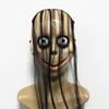 Gruselige Gesichtsmaske Halloween Kostüm Langhaarige Maske V-förmiger Mund Cosplay Partyzubehör Horror Kopfbedeckung Rollenspiel Zubehör