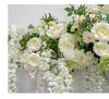 Golden Shower Flower Row Wedding Arch - Outdoor Wall Hanging Decoration
