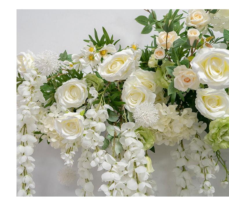 Golden Shower Flower Row Wedding Arch - Outdoor Wall Hanging Decoration