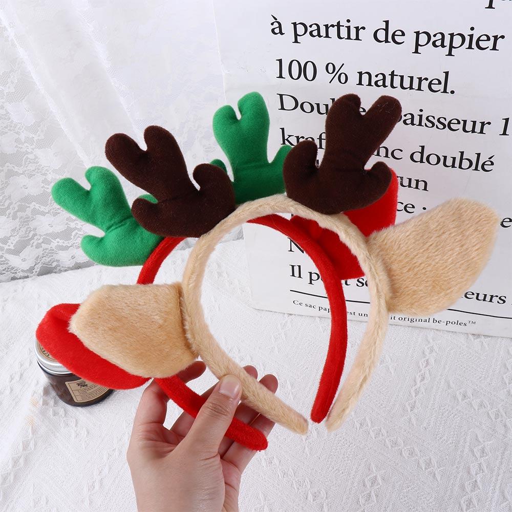 Party Girl Christmas Wash Face Cloth Make Up Korean Style Head Hoop Women Hair Band Antler Headband Hair Accessories