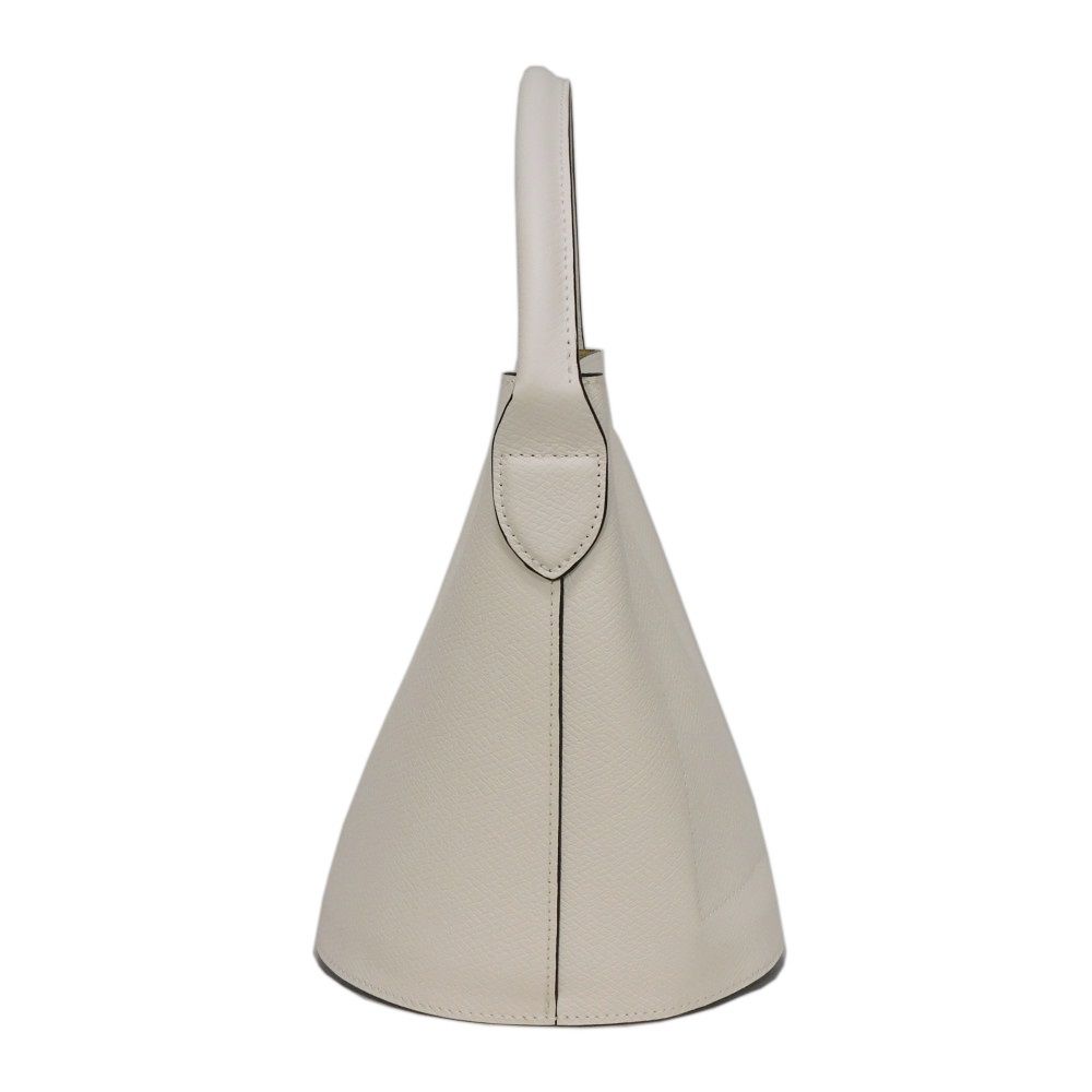 Used Epurée Small Bucket Bag 12768 10161HYZ007 7922 Current Model White Cowhide Leather Cuir d'Ursie Women's from