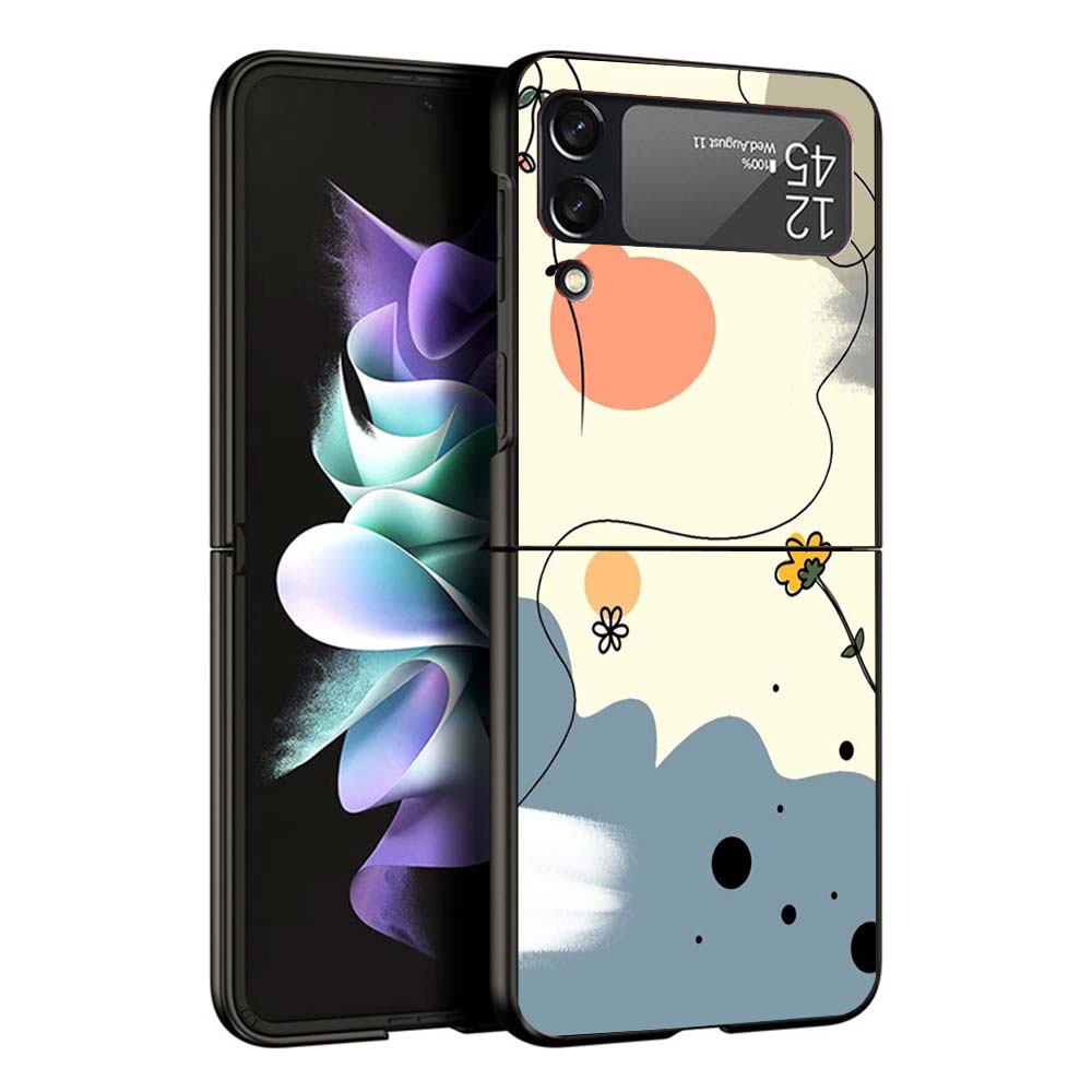 Abstract Women Face Line Phone Case For Samsung Galaxy Z Flip7 Flip6 5G Flip5 Flip4 Flip3 ZFlip 7 6 3 4 5 Shockproof Back Cover
