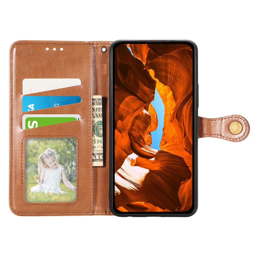 For iPhone 17 Case Wallet Stand Leather Phone Cover with Wrist Strap