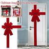 Large Size Door Hanging Bow Christmas Ribbon Diy Front Door Decor Hanging Red Bow Holiday Decoration For Wedding Party Opening