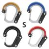 Multifunctional Mountaineering Buckle Aluminum Alloy D-type Mountaineering Buckle Outdoor Random Hook 360 Degree Rotating Hook