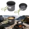 Camping Cookware Mess Kit Backpacking Pot Gear Camping Cooking Pot Pan Set for 1-2 Person Hiking Outdoor Picnic