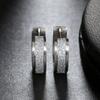 1 Pair Simple Circle Stainless Steel Hoop Earrings Jewelry Dull Polish Exquisite Unisex Fashion Women Punk Style Hoop Earrings