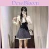 Vintage Plaid Long Sleeve Dress With Lace Waist For Women Spring 2025