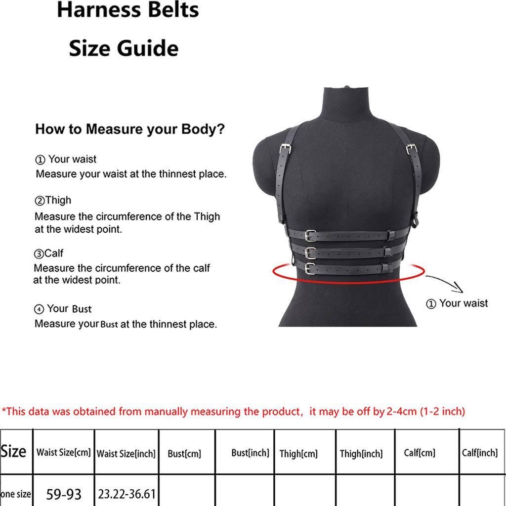Leather Wide Belt,Punk fashion harness belts, Accessories For Party Dating leather harness belt for women