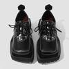 Fashion Fashion Women Platform Shoes Spring 2025 Square Toe Leather High Quality Causal Loafers Female Thick Heels Lady Footwear