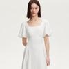 Veromoda 2025 Summer Embroidered Puff Sleeve A-Line Dress