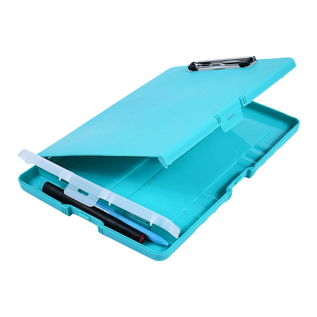 Portable Nursing Clipboard Writing Board File Organiser with Clipboard Pen Case Document Storage Case For Office School