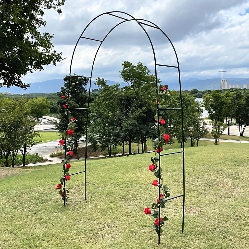 1-2Garden Outdoor Metal Arch Climbing Frame Wedding Celebration Decorative Flower Stand Courtyard Grape Vine Plant Climbing Supp