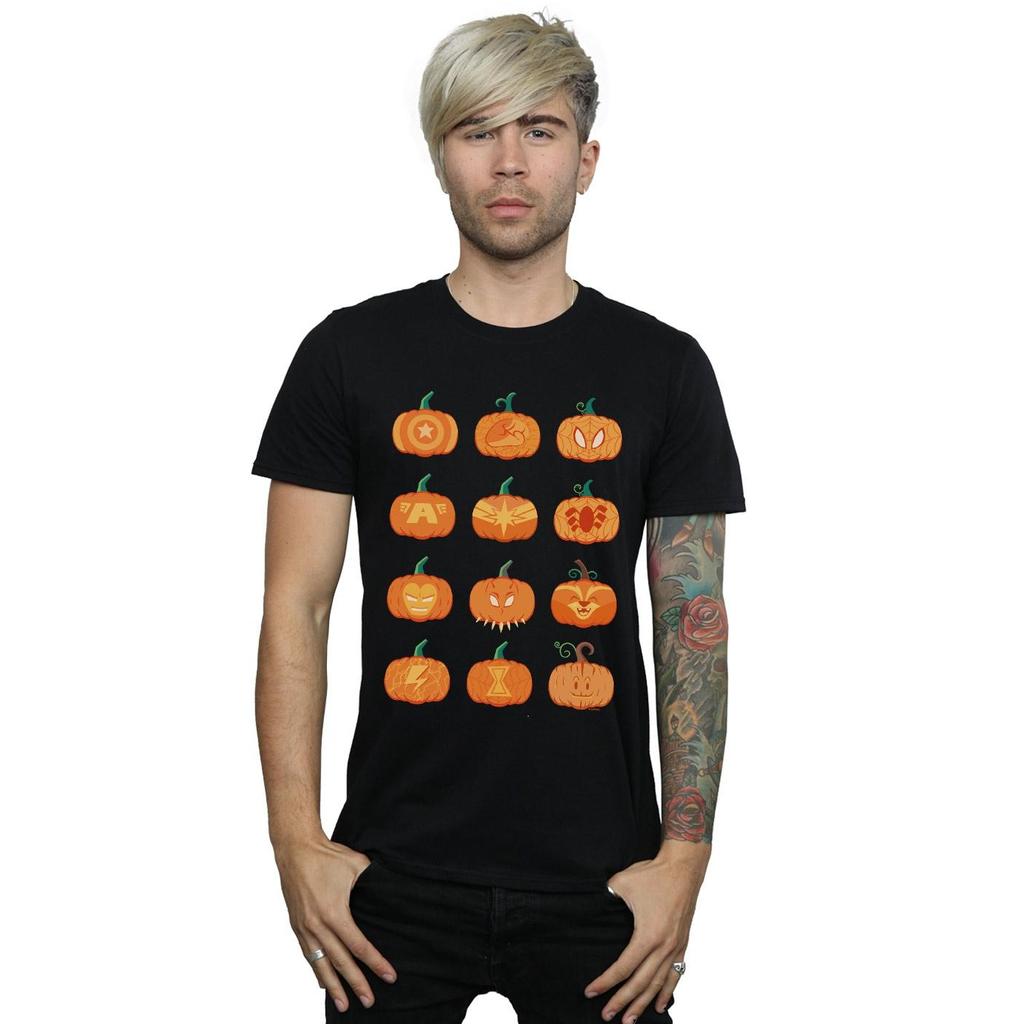 Marvel Mens Avengers Halloween Pumpkin T-Shirt