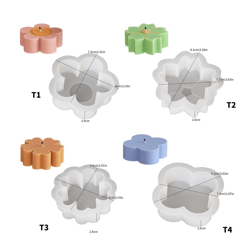 Flower Sturdy Silicone Tray Mold for Resin Castes Craft Supplies Dishes Molds for Jewelry Making and Coasters Creation