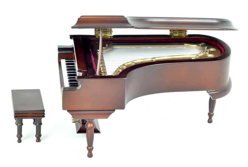 SUNRISE SOUND HOUSE Miniature Musical Instrument Grand Piano 18cm Brown
