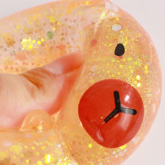 1/4ks Kapybara Cukrová Antistresová Míčová Úleva od Úzkosti Třpytivá Kapybara Mačkací Hračka Pružná Pomalé Vzestupné Relaxační Průhledná Kapybara Stlačovací Fidget Hračka