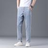 Jeans Men's Nine-Point Tencel Soft Lyocell Jeans Men's Summer Thin Straight Leg Loose Casual Nine-Point Pants