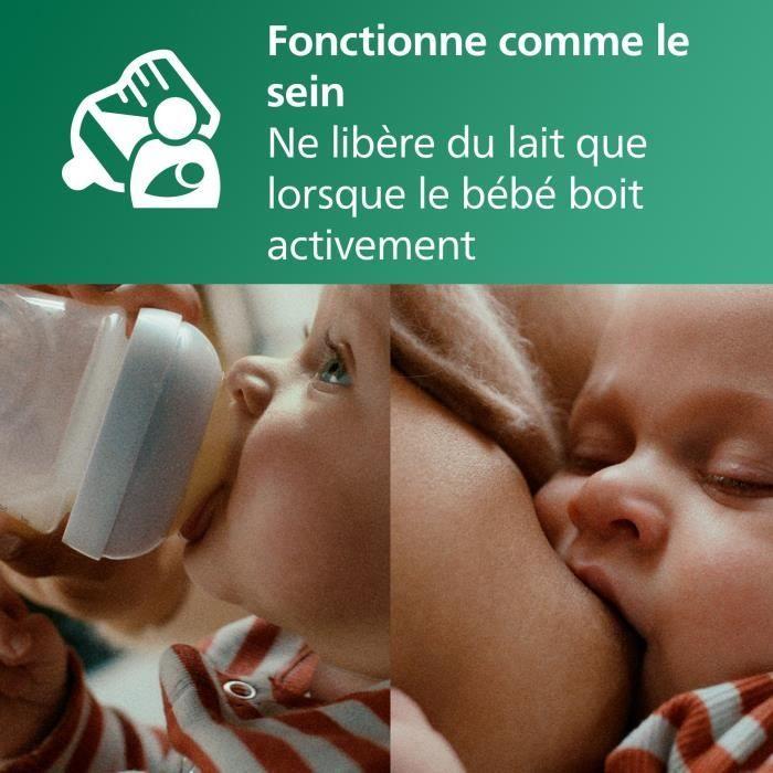 Kit nouveau-né - PHILIPS AVENT - Natural Verre 3.0 - Biberon Verre 120ml + 2 Biberons 240ml + Sucettes Ultra Douce 0-6M