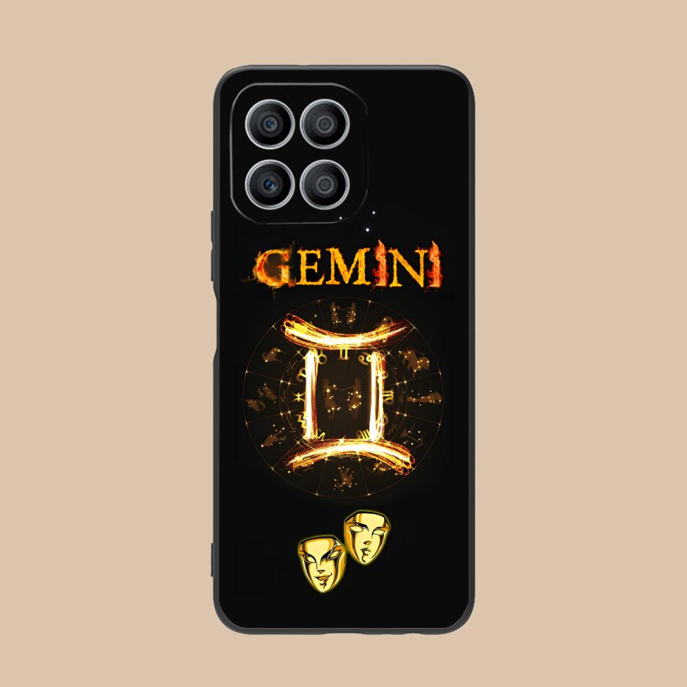 Zodiac Sign Gemini Mobile Phone Case for Honor 90 80 70 60 50 30 20 10 9 8 7 Pro S SE Lite 5G Colorful Printing Cover Luxury