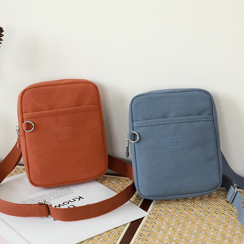 Small Bag Women's Shoulder Crossbody Bag Nylon Small Square Bag Mobile Phone Bag