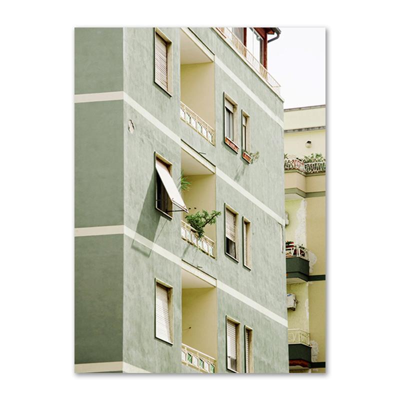 Italy Landscape Wall Art Poster Print Cactus Green Door Flower Decoration Pictures For Living Room Canvas Painting Home Decor