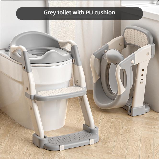 Children's Portable Household Step Toilet Baby Potty Training Seat Ring Foldable Auxiliary Step Child Urinal Step Stool Potty
