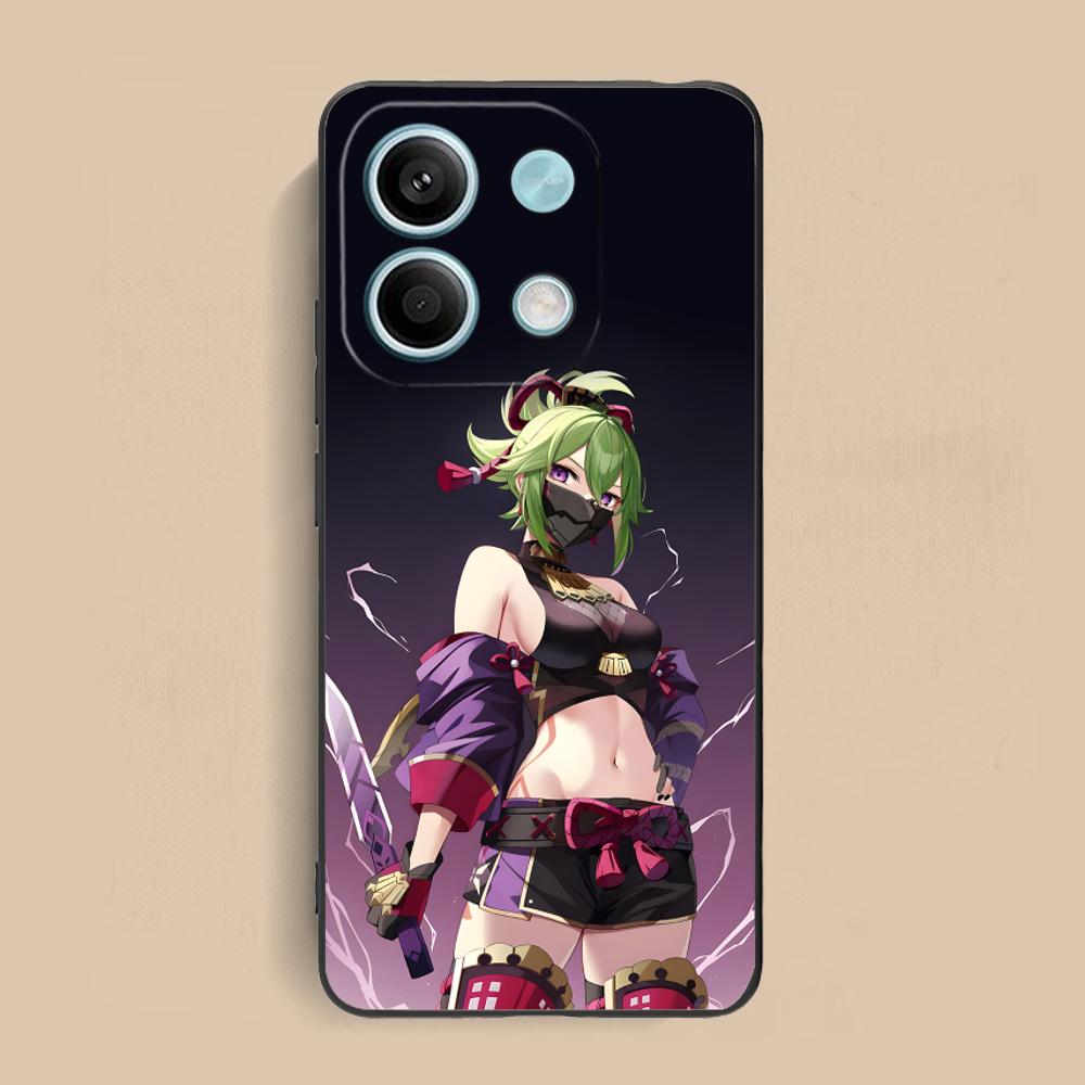 Game GI Kuki Shinobu Mobile Phone Case for Xiaomi Redmi 15 14 13 12 A5 3 2 1 C Plus 4G 5G Colorful Printing Cover Luxury Cover