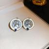 Silver Needle Flower Fringed Earrings French Light Luxury Temperament Earrings, Niche High-end Earrings