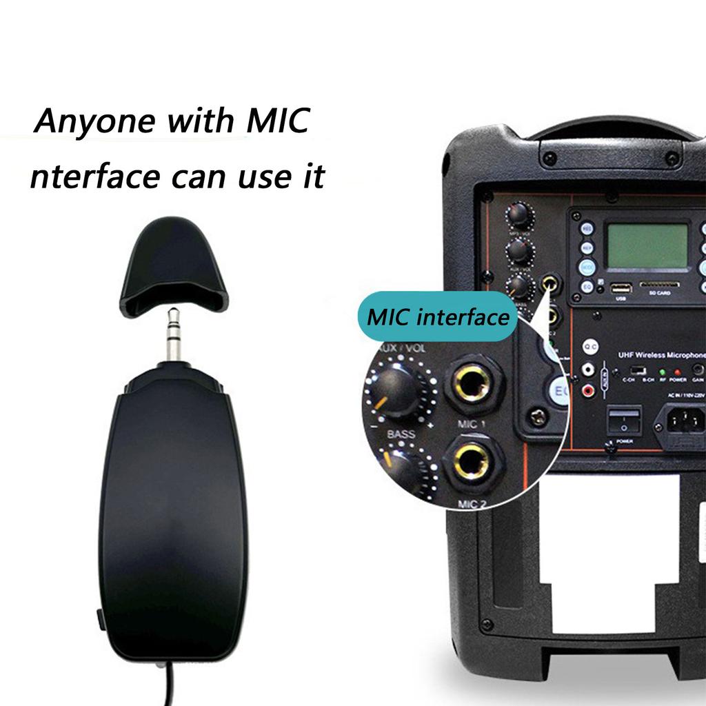 Professional Wireless Instrument Microphone Receiver Transmitter For Saxophone Clarinet Wide Compatibility Quick Setups