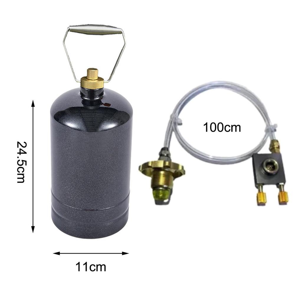 Outdoor Leere Gasflasche Kochgeschirr Zubehör Kanister Flasche Gasspeicher für Rucksacktouren Angeln Grillen Outdoor Wandern