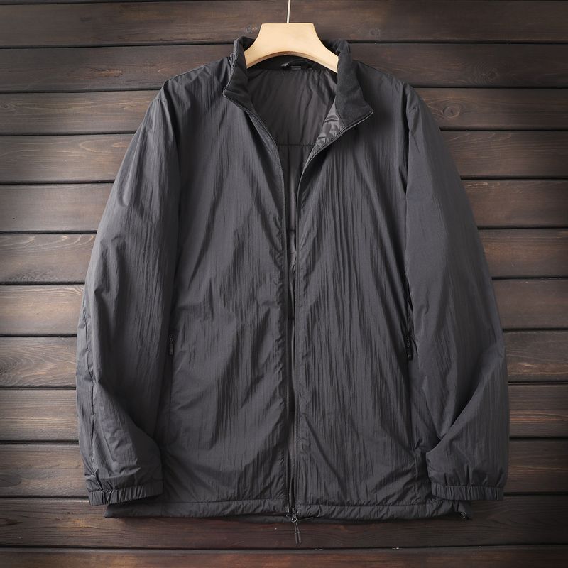 European and American Orders. Ultra-Light, Windproof, and Warm Men's Autumn and Winter Thin Stand-Collar Jacket, Cotton Coat, Cotton-Padded Jacket