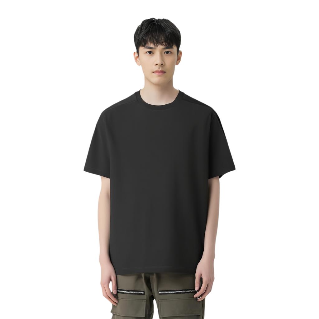 New Balance T Shirts Men's Black Crew Neck Moderate NEF29361-BK