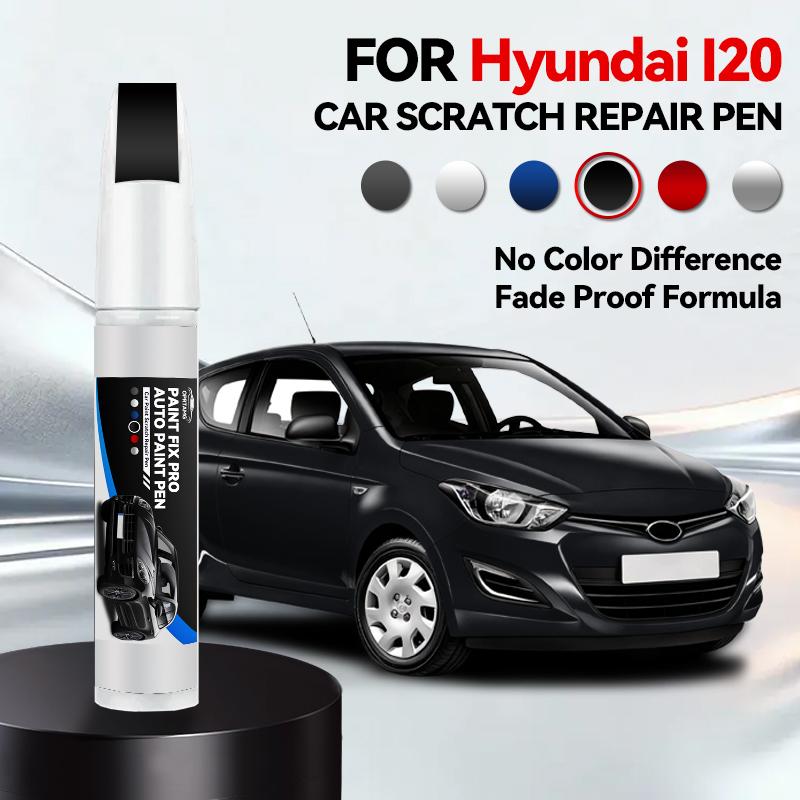 Voor Hyundai I20 Lak Reparatie Pen Bijwerken Krasverwijderaar DIY Auto Accessoires Zwart Wit Blauw Zilver