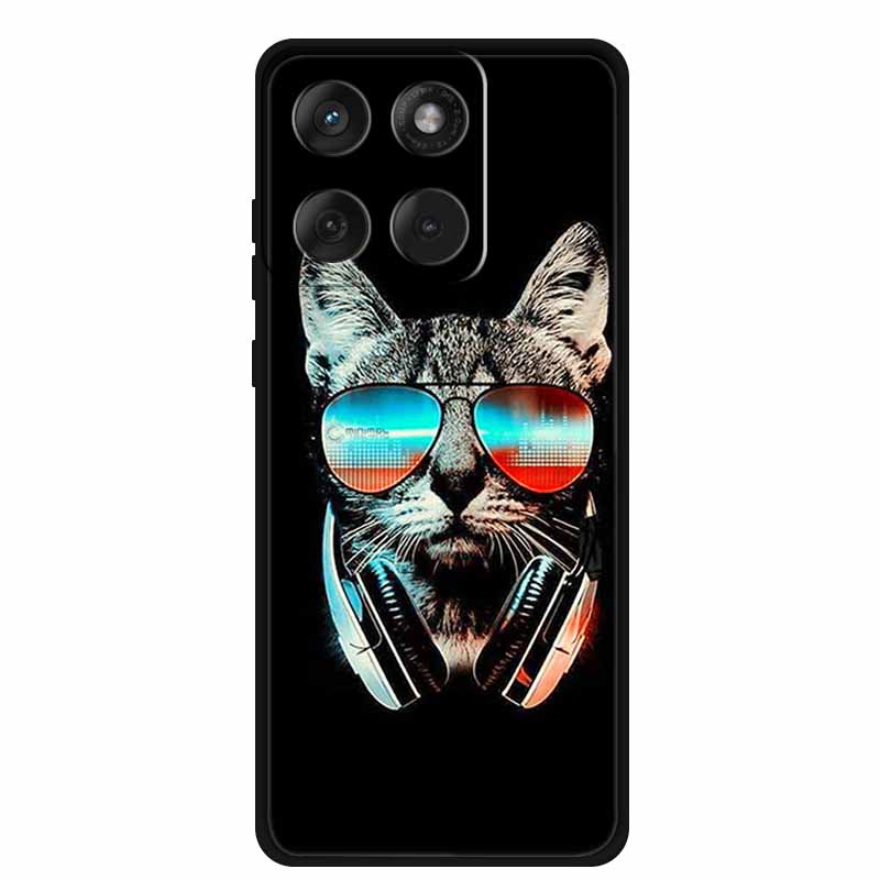 Soft Case For Motorola Edge 60 Fusion Case Cartoon Back Cover For Motorola Edge 60 Pro 5G Protective Cool Animal Bumper Bag Capa