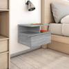 VidaXL Floating Wall-Mounted Bedside Table Nightstand Bedside Cabinet Bedside Cupboard Bedroom Furniture Interior Sonoma 815314