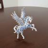 Light Luxury Wings Horse Brooch Zinc Zinc Alloy New Year Chest Flower Creative Vintage Horse Brooch  Coat