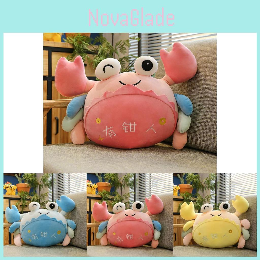Cute Realistic Crab Plush Toy Soft Down Cotton Stuffed Animal Pillow