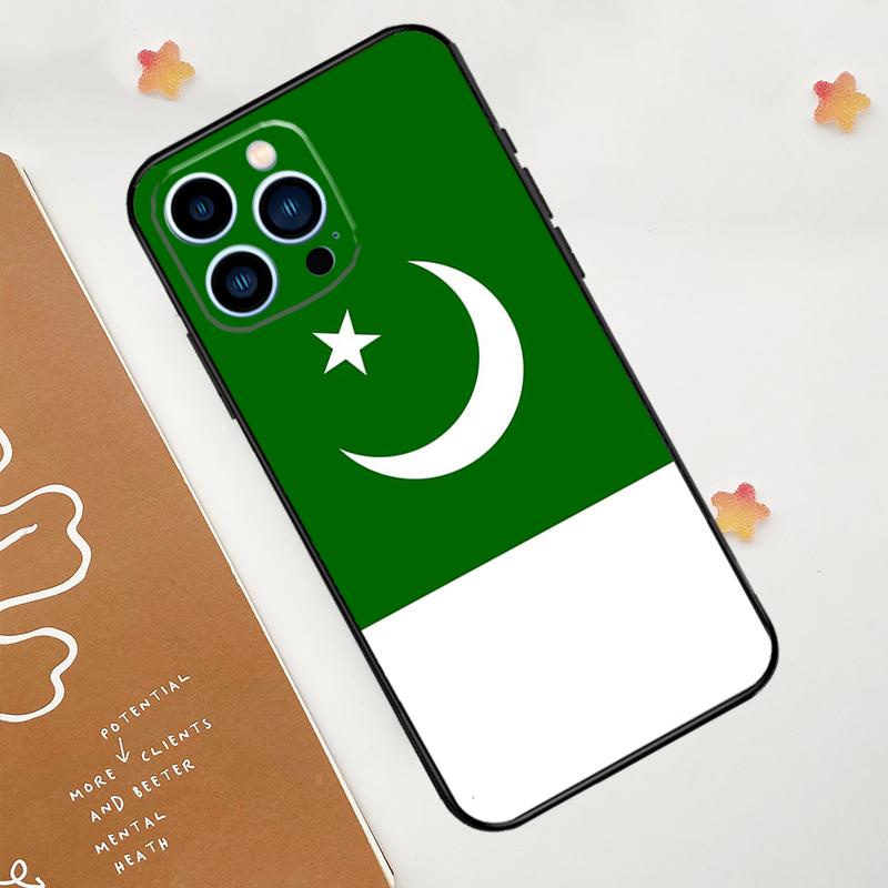 Pakistan Paspoort Vlag Telefoonhoesje Voor iPhone 15 16 14 13 12 11 Pro Max Mini Plus XS X XR Achterkant