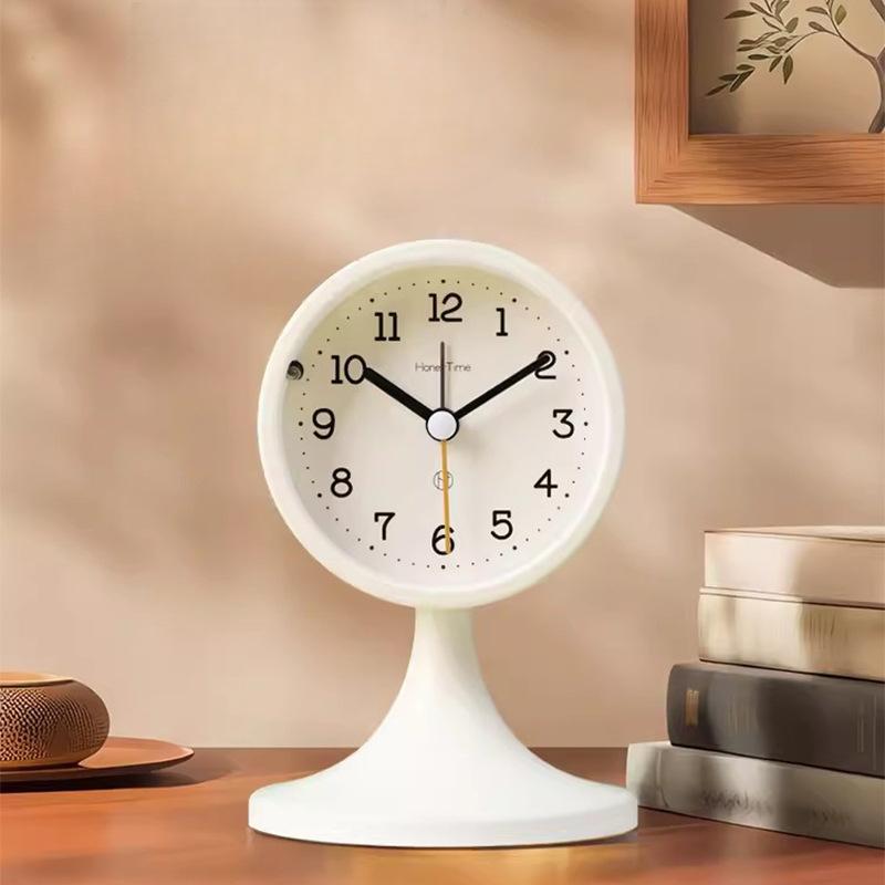 Nordic Style Simple Ins Small Alarm Clock Silent Student Creative Personalized Desktop Ornament Clock Bedside Clock