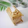 Bamboo Woven Cup Holder Rack Retro Japanese-style Tea Cup Storage Basket Handmade Space Saving Paper Cup Dispenser for Bathroom