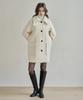 Armoiresecret Ivory Half Wool Coat