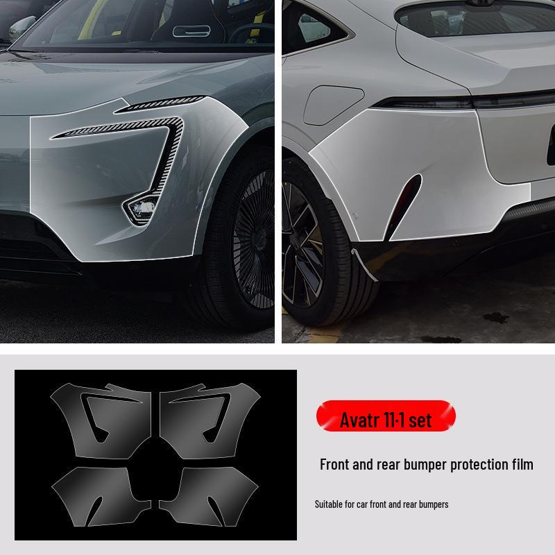 Avatr 11 TPU Transparent Front & Rear Film: Car Scratch Protection
