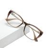Premium Square Cat-Eye Shaped Presbyopia Eyeglasses Stylish Clear Glasses TR90 Big Frame Anti Blue Light Diopter Eyeglass Leesbrillen