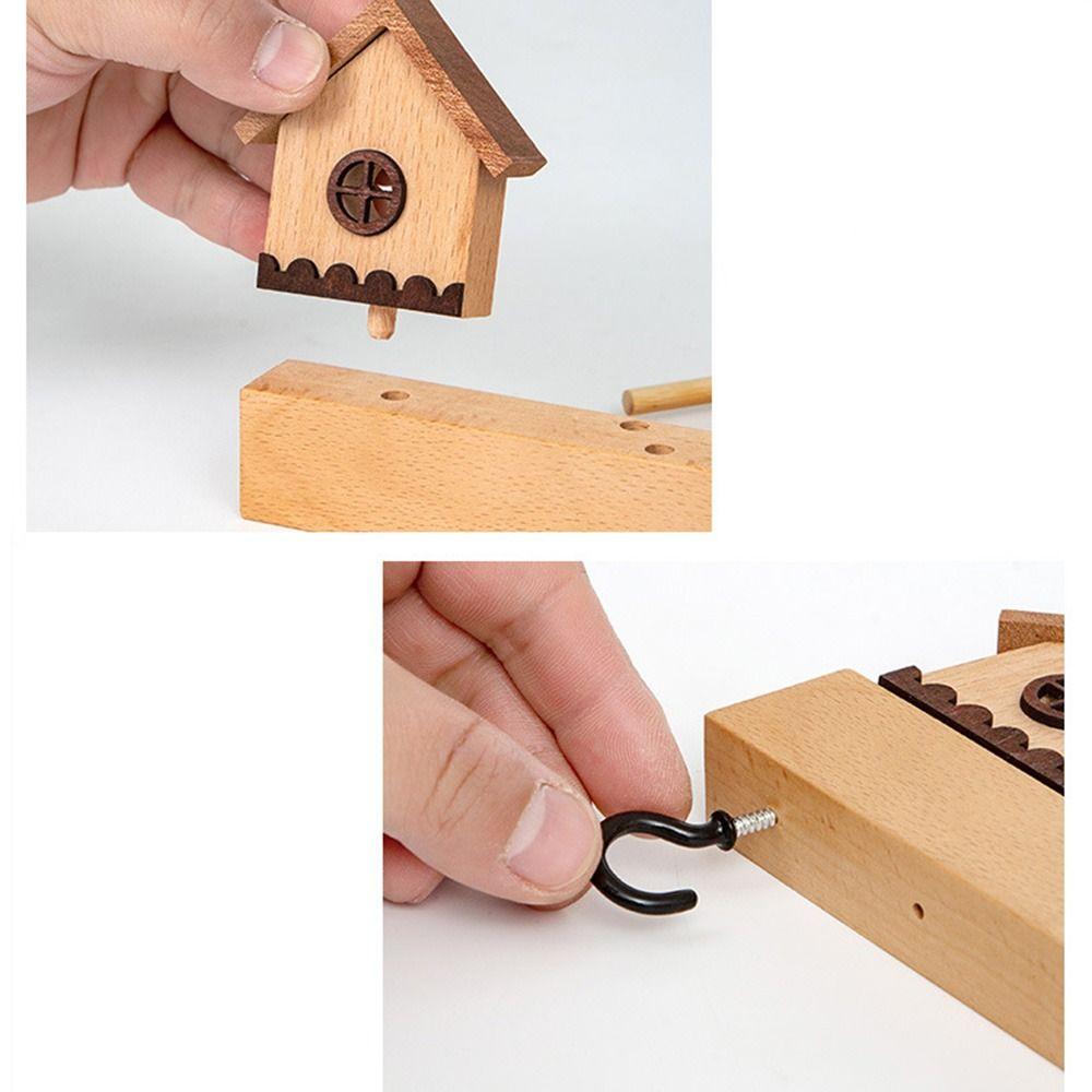 6 Hooks Key Hook Rack Wall Mounted Sundries Storage Hook Row Hook Door Back Clothes Hook  Entryway