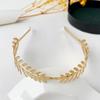 Bride Leaf Hairband Party Metal Leaf Hair Accessory Elegant Crown Headband Leaf Hairpin