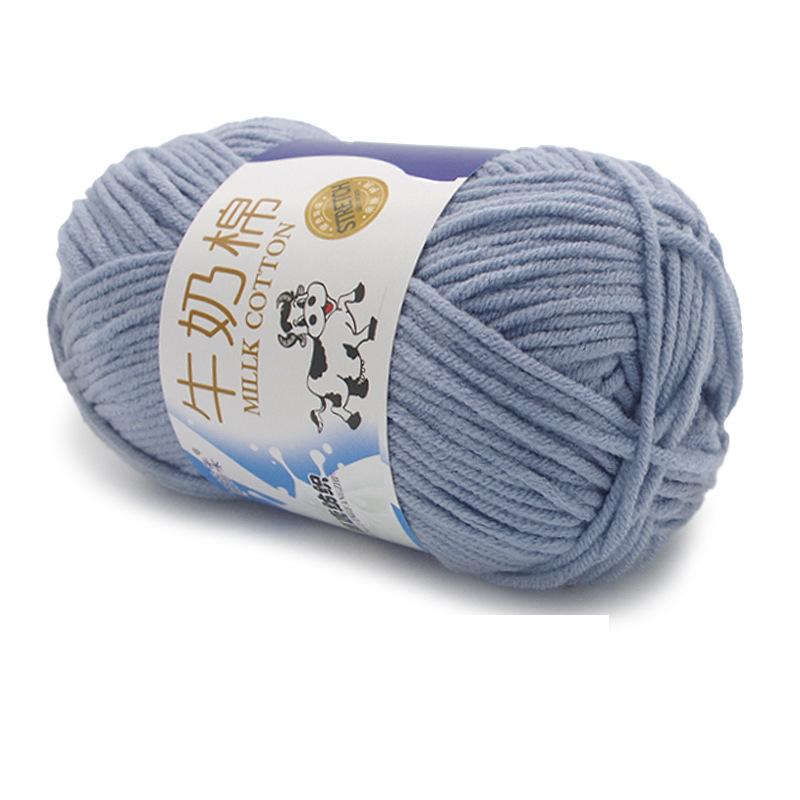 1Pc 50g Crocheting Milk Cotton Yarn Hand Knitting Sweater Blanket Hat Threads Crochet Amigurumi Bag Line 95m