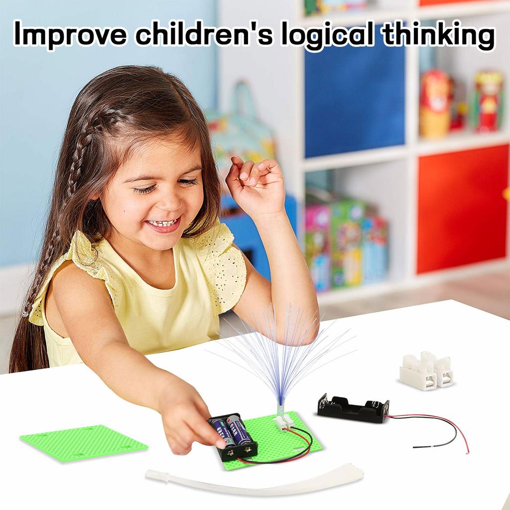 Children's Science Experiment Physics Toy Colorful Fiber Lamp Material Pack