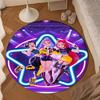 Superhero Kpop Friends Adventure Round Rug for Livingroom,Bedroom, Palyroom, Chair Rug, Area Rug, Circle Carpet, Large Size Fan Christmas Gift